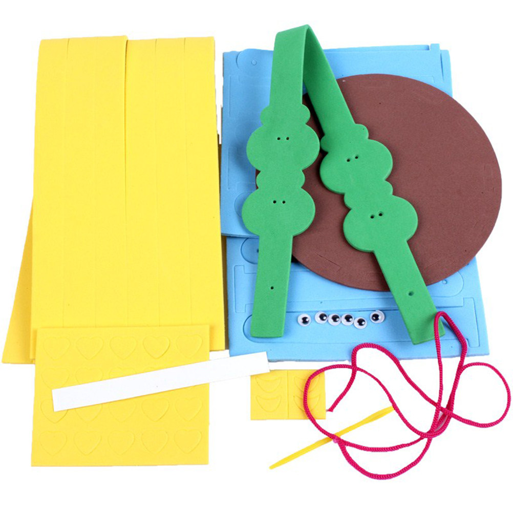 Art Craft Activities For Preschoolers - ชุดอุปกรณ์ทำตะกร้าสาน DIY 4 ชิ้น สำหรับงานศิลปะ งานฝีมือ