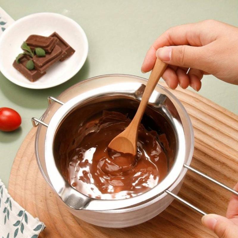 Candle Making Wax - หม้อต้มขี้ผึ้งเทียนสแตนเลสพร้อมที่จับทนความร้อนสำหรับการหลอมช็อคโกแลตและอุปกรณ์ทำเทียน