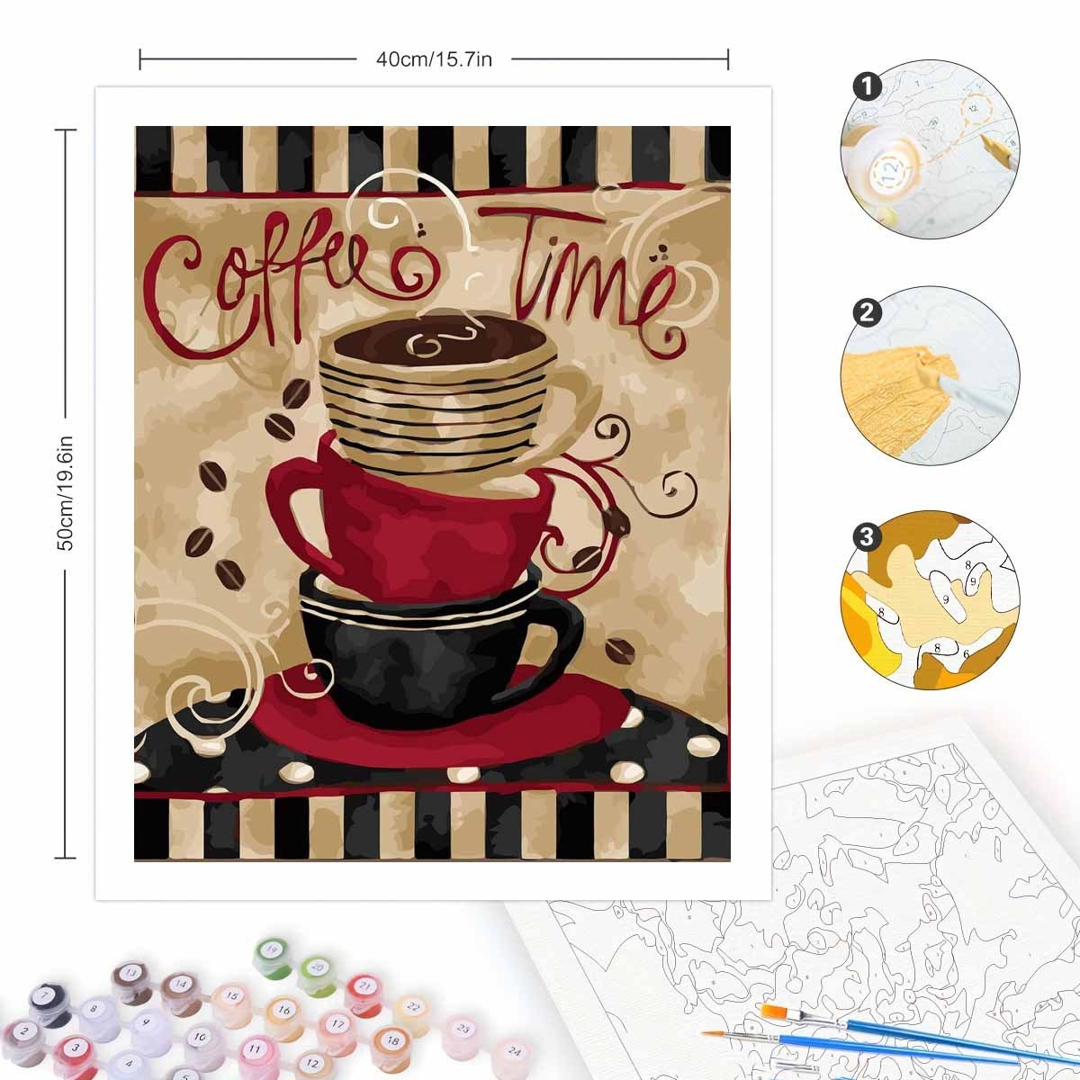 ชุดระบายสีตามตัวเลขสำหรับผู้ให - Letter S Art Craft บทวิจารณ์และราคา