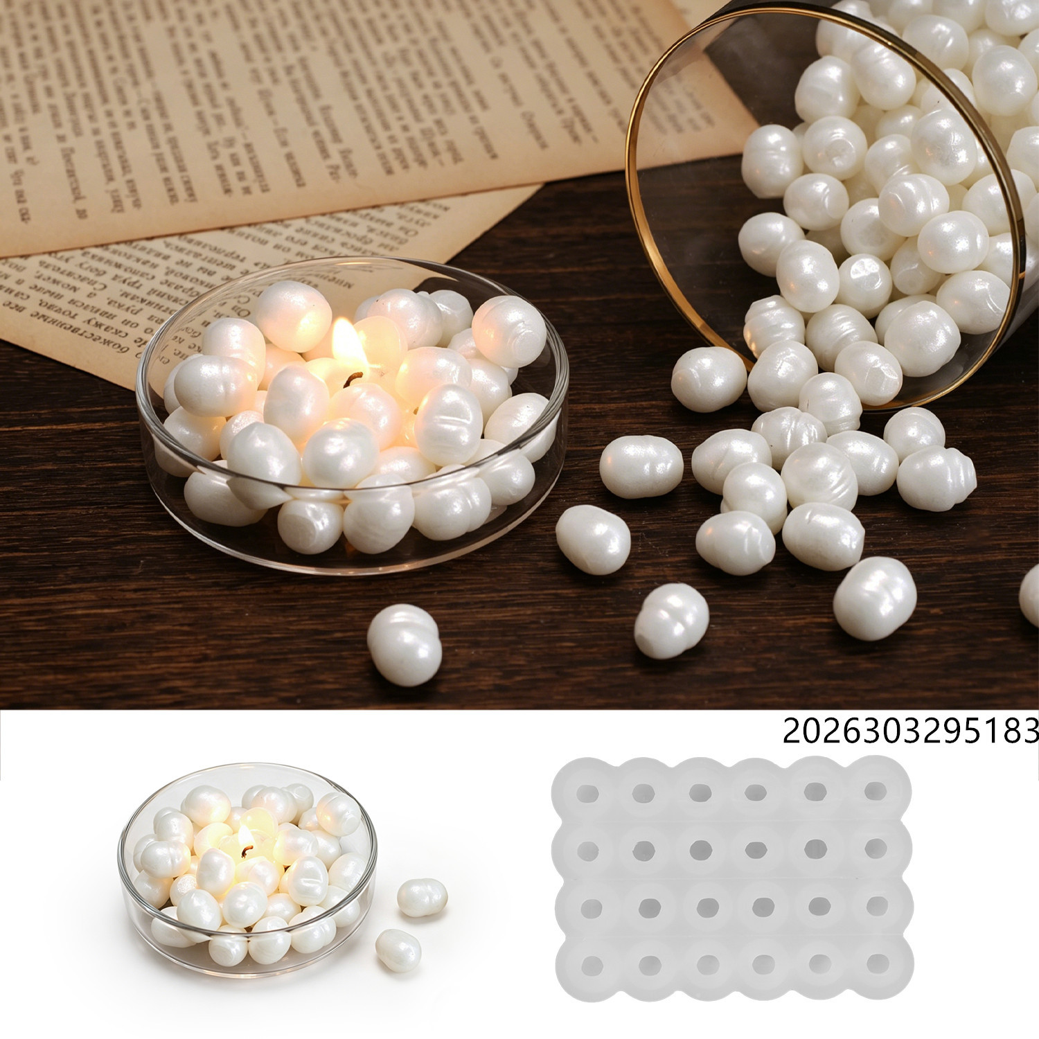 แม่พิมพ์เทียนหอมรูปไข่มุกทะเล, - Candle Making Wax บทวิจารณ์และราคา