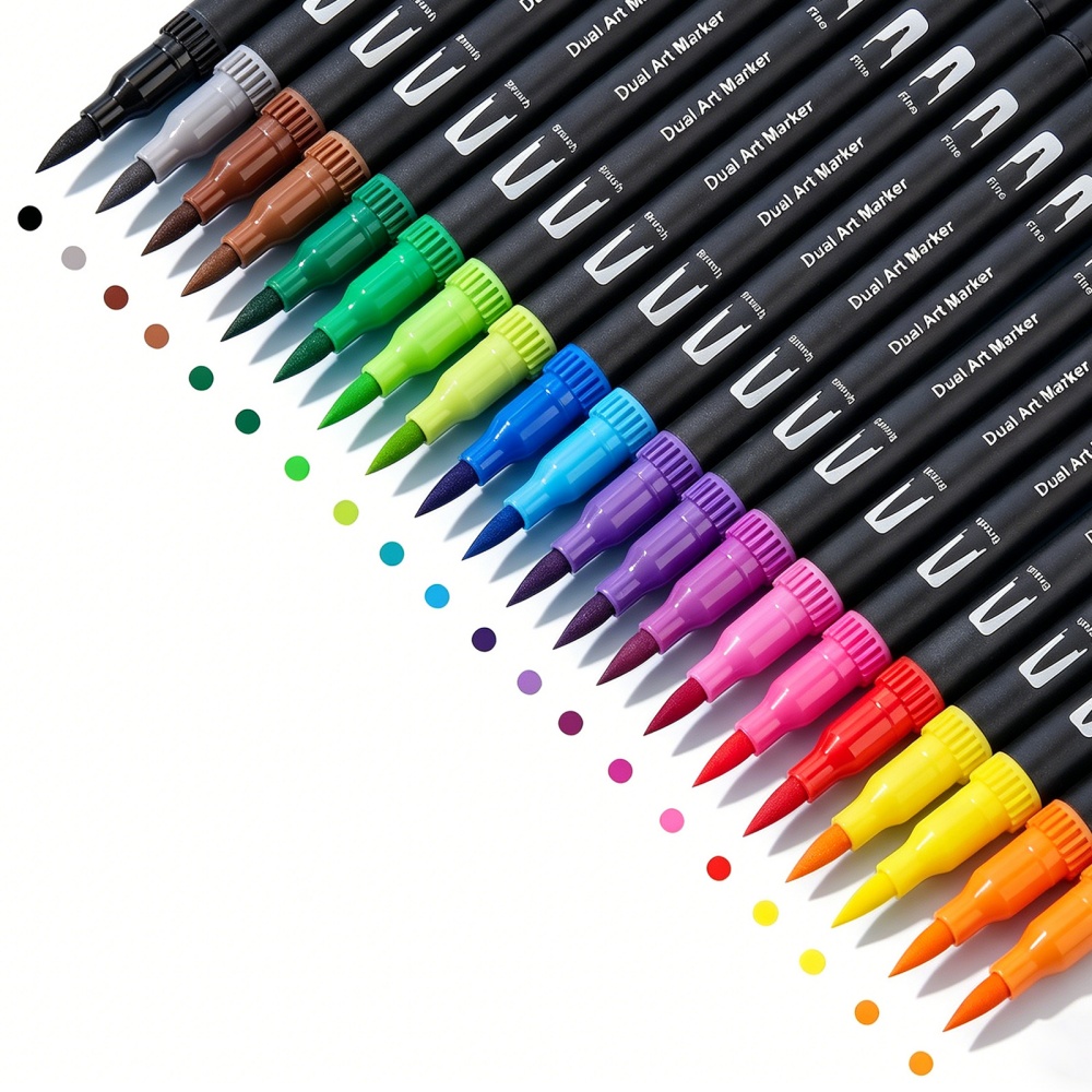 ปากกาสีน้ำแบบหัวคู่ 1 ชุด พร้อ - Art Craft Journals บทวิจารณ์และราคา