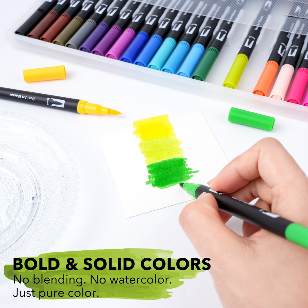 ปากกาสีน้ำแบบหัวคู่ 1 ชุด พร้อ - Art Craft Journals บทวิจารณ์และราคา