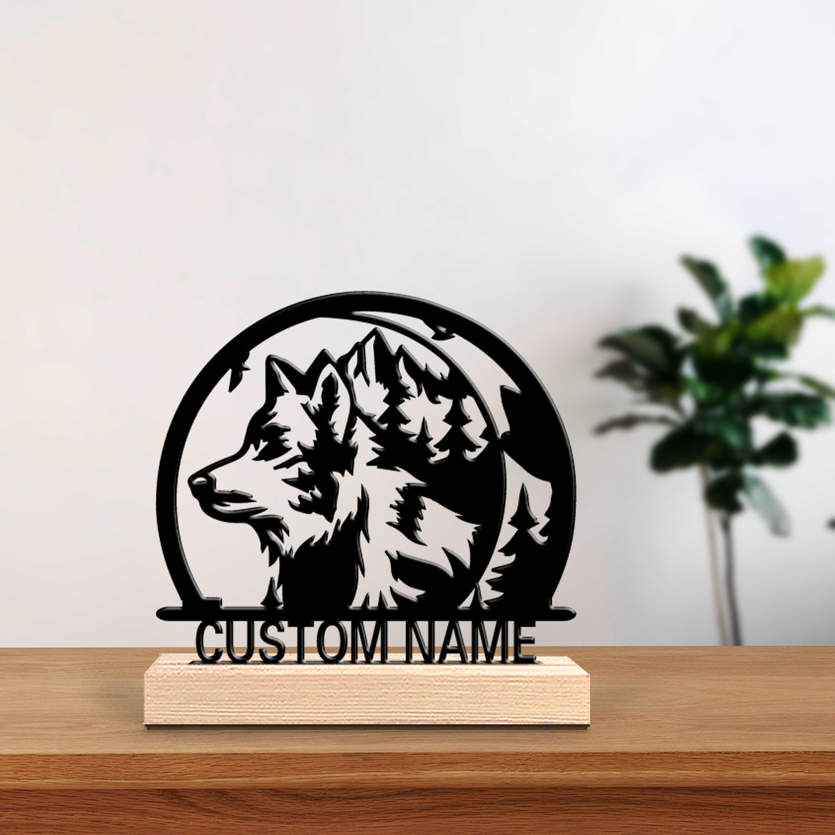 รูปปั้นโลหะหมาป่าภูเขา 1 ชิ้น  - Letter S Art Craft บทวิจารณ์และราคา