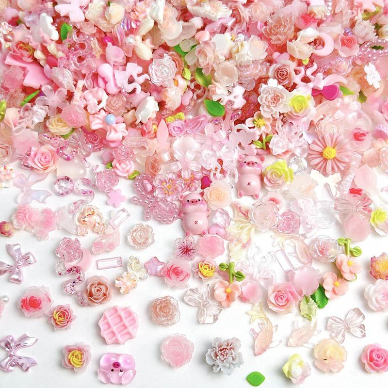 สุ่มผสมสีชมพูหวานโบว์เล็บ Char - Art Craft Rose บทวิจารณ์และราคา