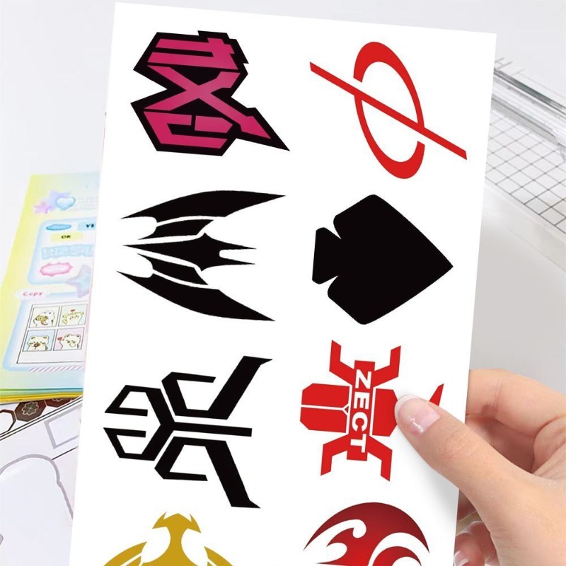 60 แผ่นสติกเกอร์โลโก้คาเมนไรเด - Artwork Craft บทวิจารณ์และราคา