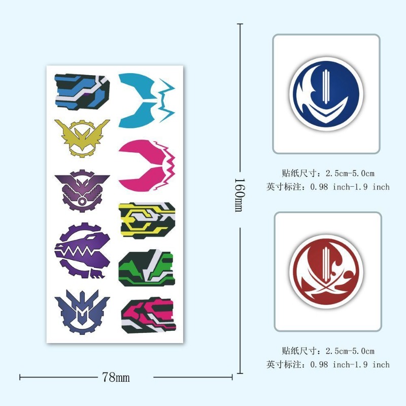 60 แผ่นสติกเกอร์โลโก้คาเมนไรเด - Artwork Craft บทวิจารณ์และราคา
